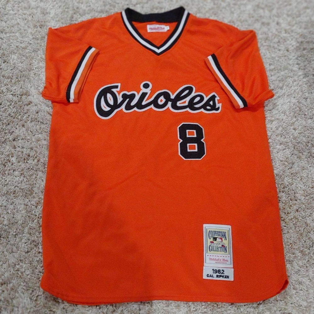 Cal Ripken Baltimore Orioles throwback jersey 8